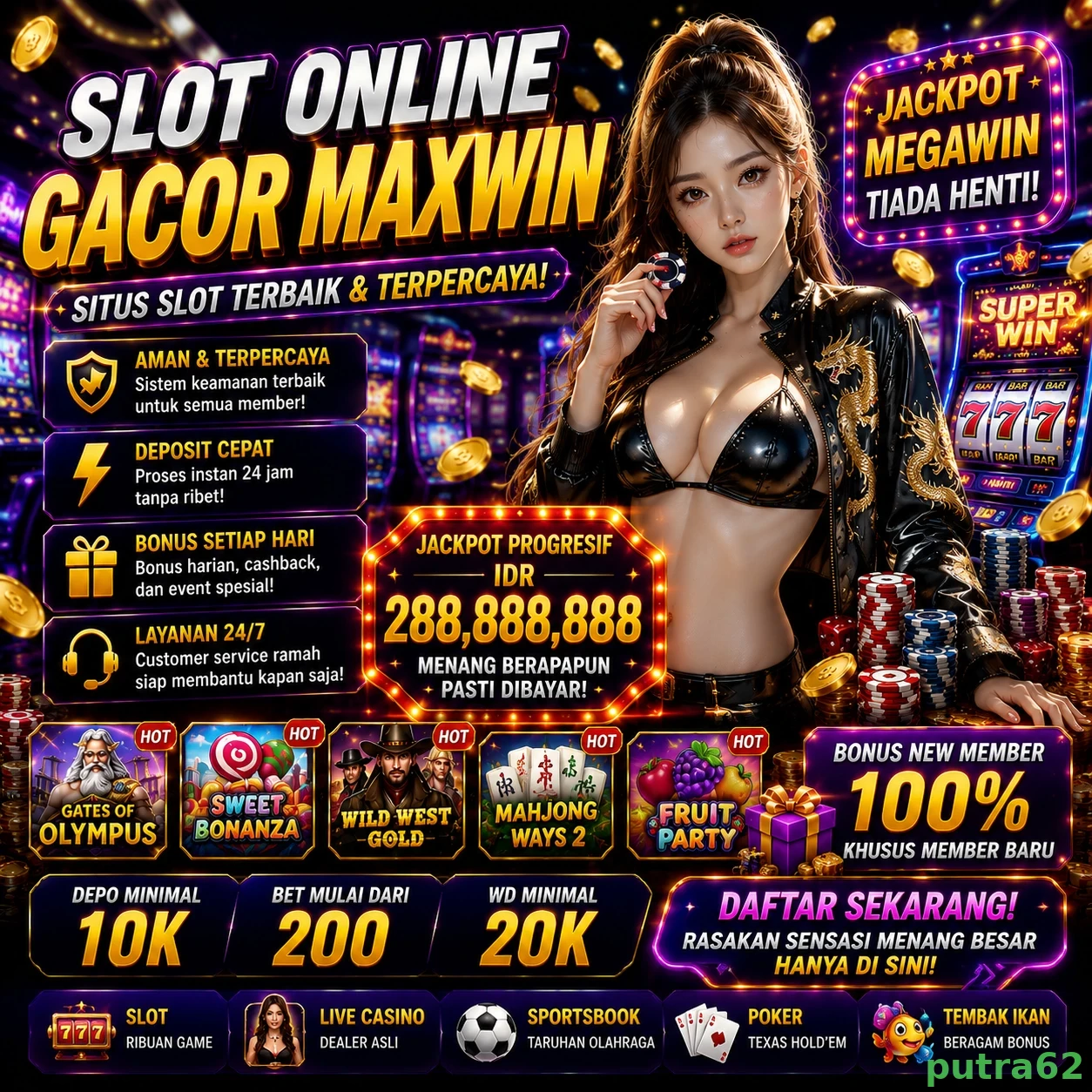 putra62: Temukan Kesenangan Bermain Game Arcade Kini Juga!